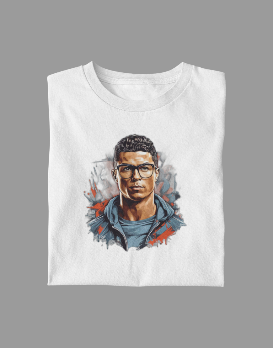 Christiano Ronaldo Printed Graphic T Shirt