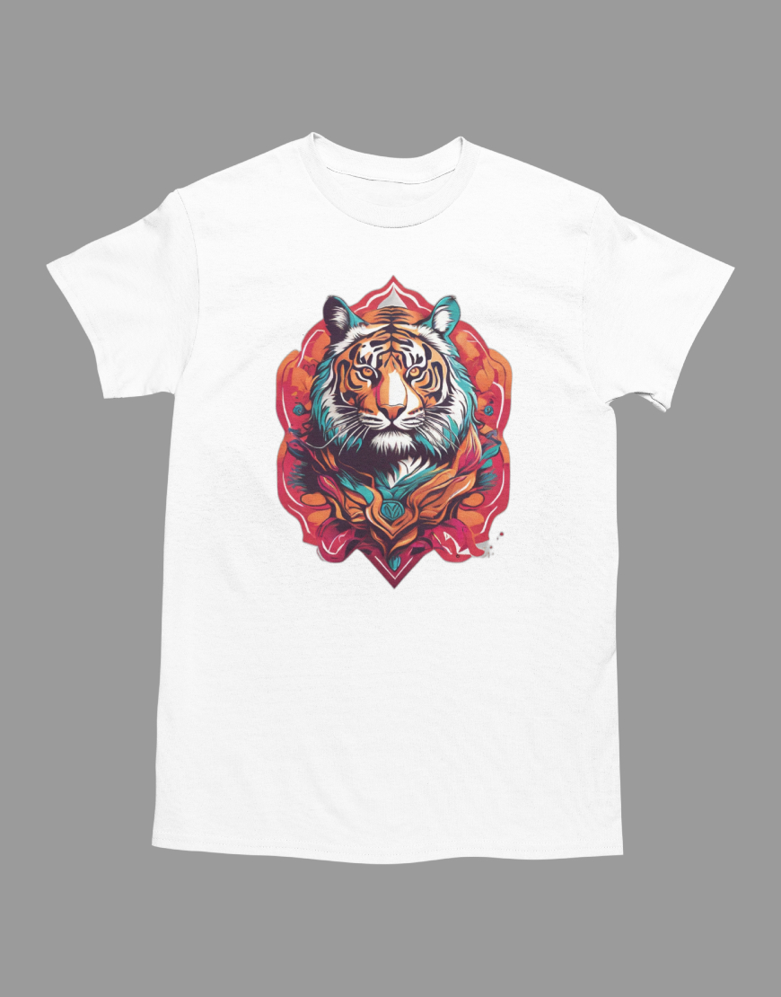 Tiger Printed Graphic T Shirt - Image 2