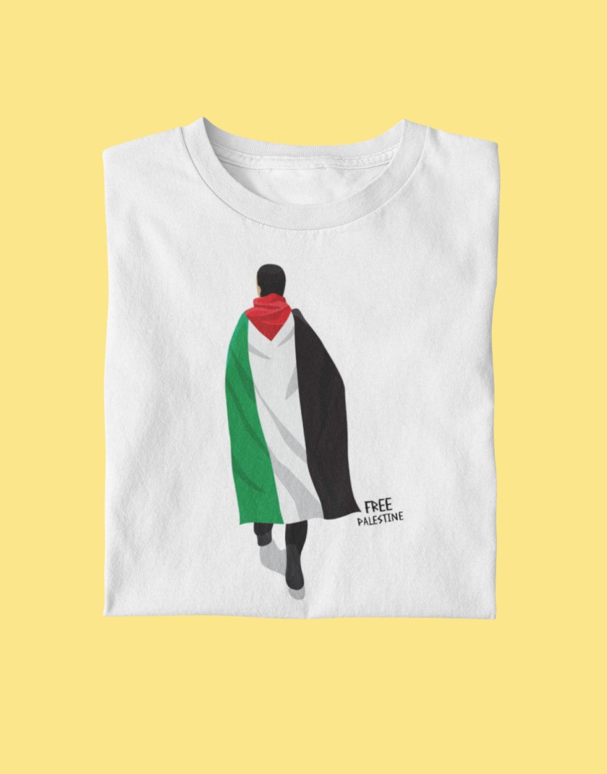 Free Palestine Flag Cloak T Shirt