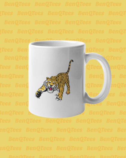 Cornered Tiger Mug White